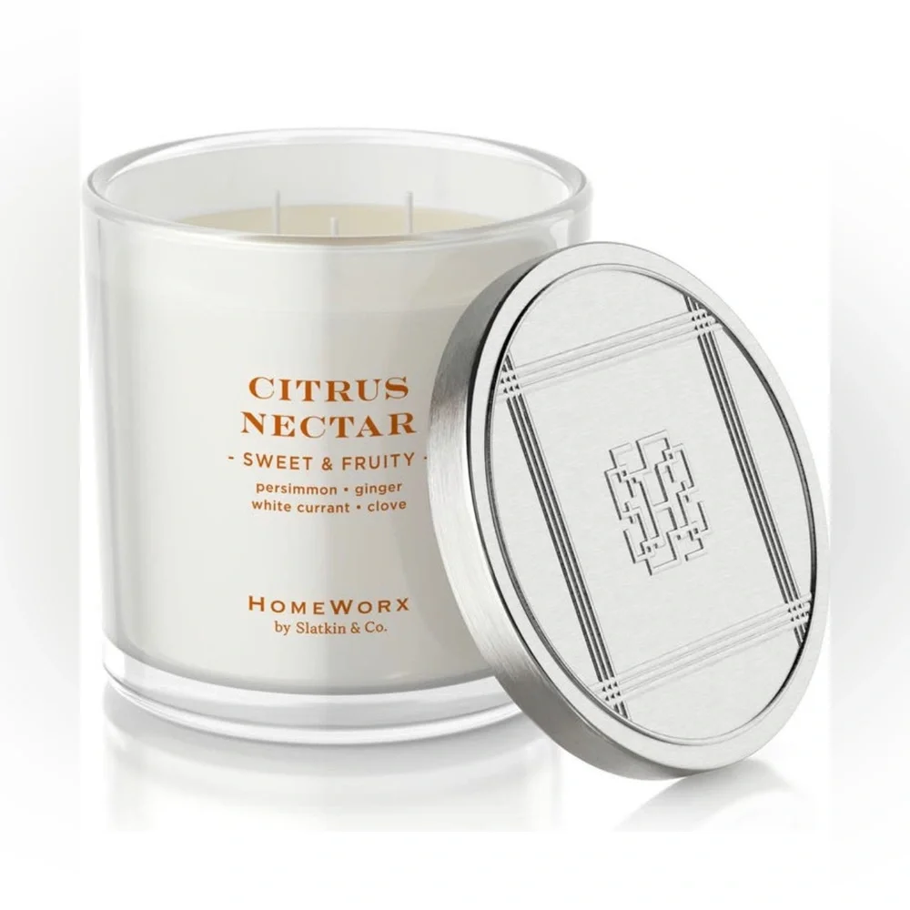 Homeworx Citrus Nectar 3 Wick Candle|14.5 oz